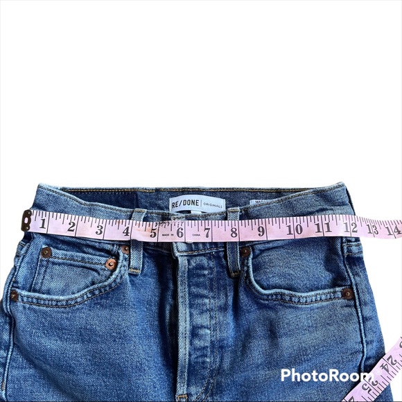 Re/done originals Straight Leg Blue Jeans - Picture 5 of 5